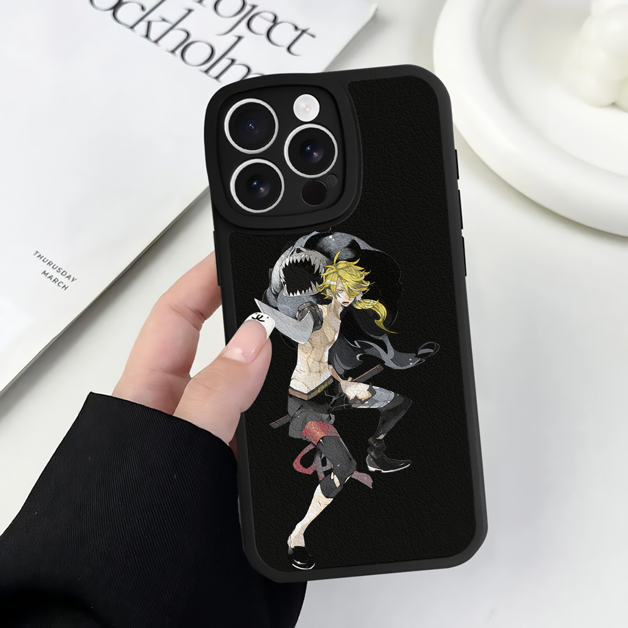 （画像用） 刀剣乱舞 Touken Ranbu 【iPhone 16シリーズ対応】シリコンスマホケース（レザー調） 材質：シリコン
